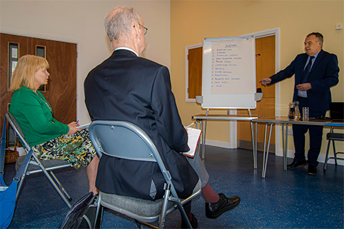 Meeting in Main Hall